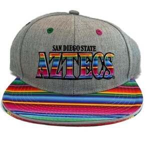 San Diego State Aztecs‎ SDSU Serape Mexican Blanket Brim Snapback Hat